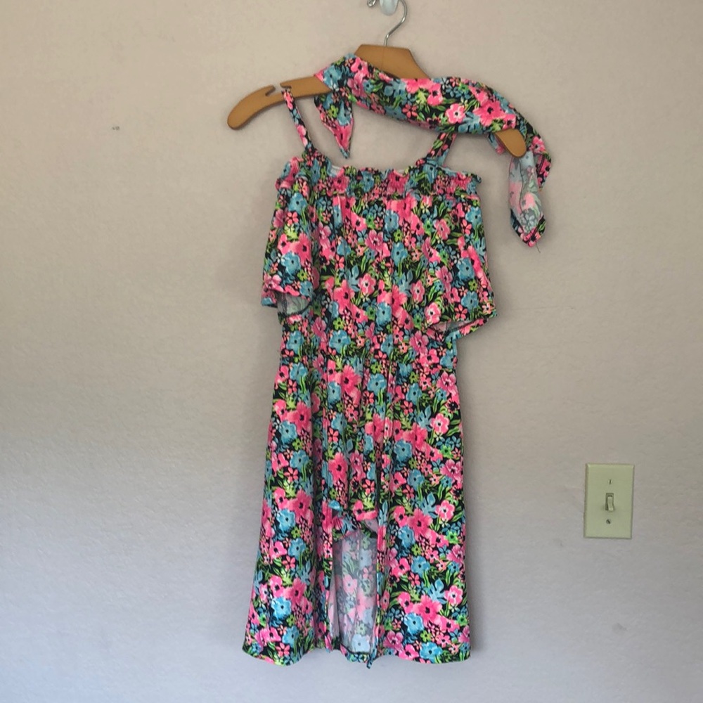 NWOT Limited Too floral romper dress size M 8